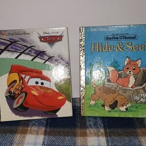 Disney Pixar Cars and Fox and the Hound Little Golden Books